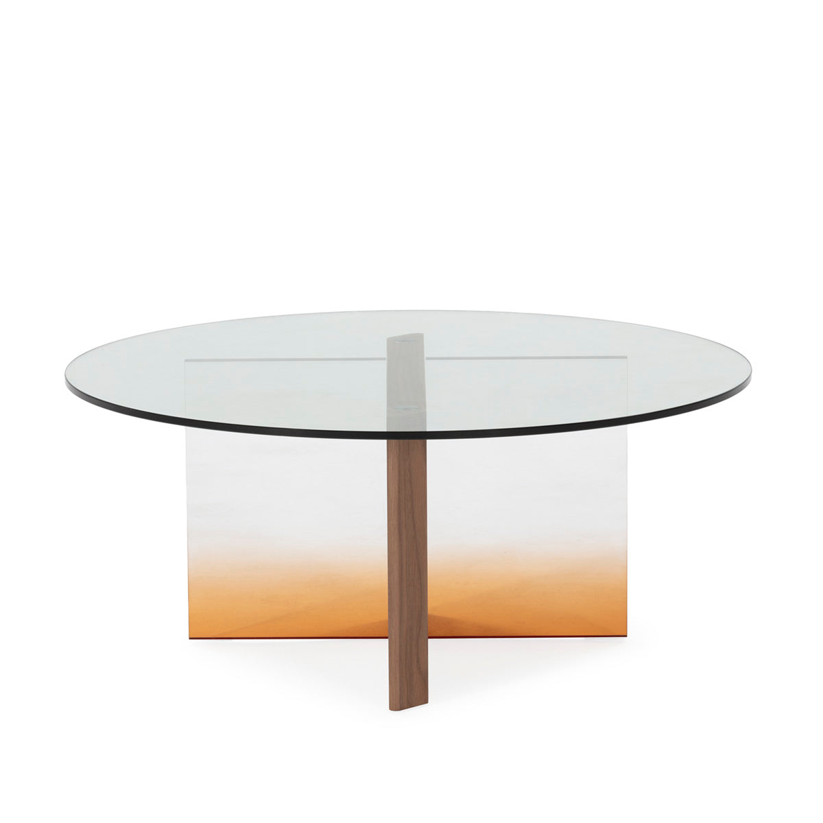 Mesa de centro de chapa de nogal Aranjuez