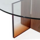 Mesa de centro de chapa de nogal Aranjuez
