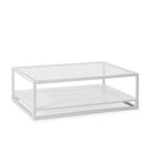 Mesa de centro de cristal y madera Poggioreale