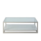 Mesa de centro de cristal y madera Poggioreale
