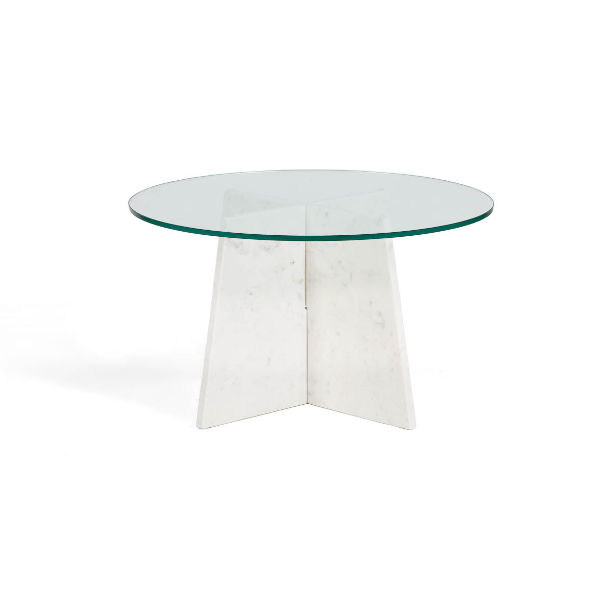Mesa de centro de cristal y mármol Gavà