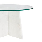 Mesa de centro de cristal y mármol Gavà