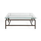 Mesa de centro de cristal y metal Chiari