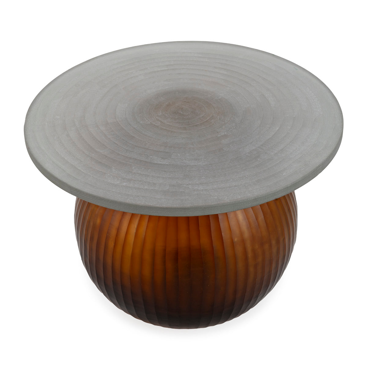Mesa de centro de cristal y metal Imperia