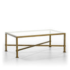Mesa de centro de cristal y metal Llafranc