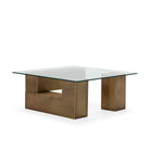 Mesa de centro de cristal y metal Picassent