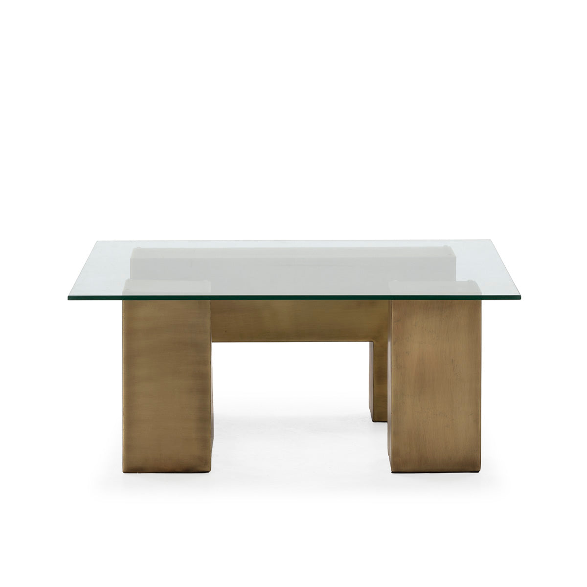Mesa de centro de cristal y metal Picassent