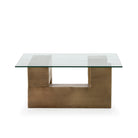 Mesa de centro de cristal y metal Picassent