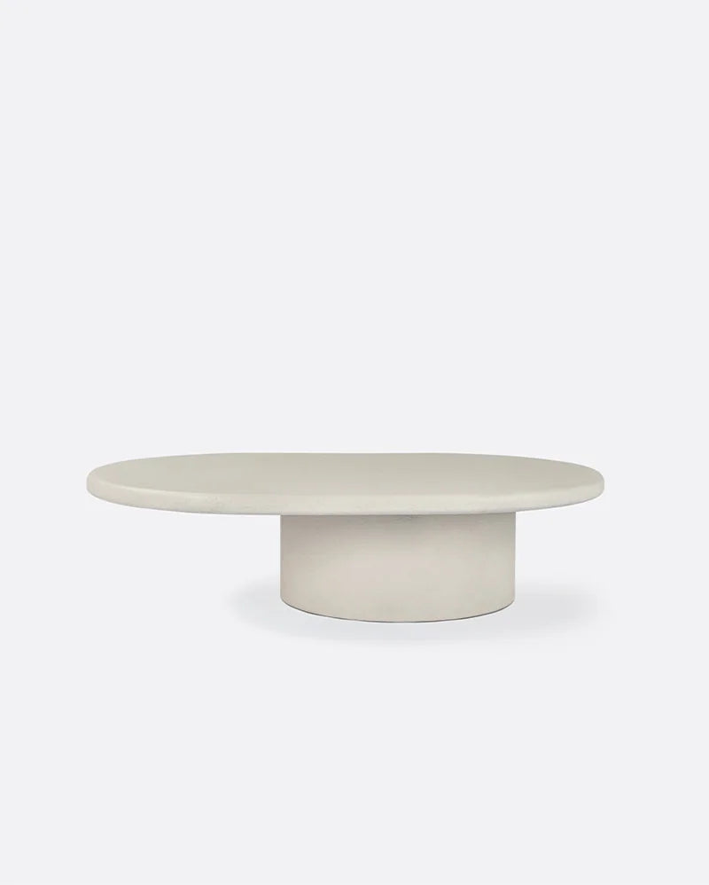 Mesa de centro de exterior de microcemento Claude