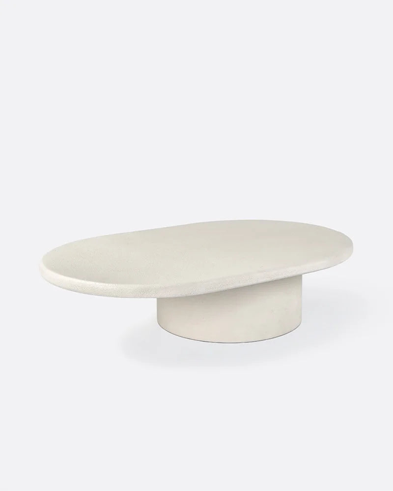 Mesa de centro de exterior de microcemento Claude