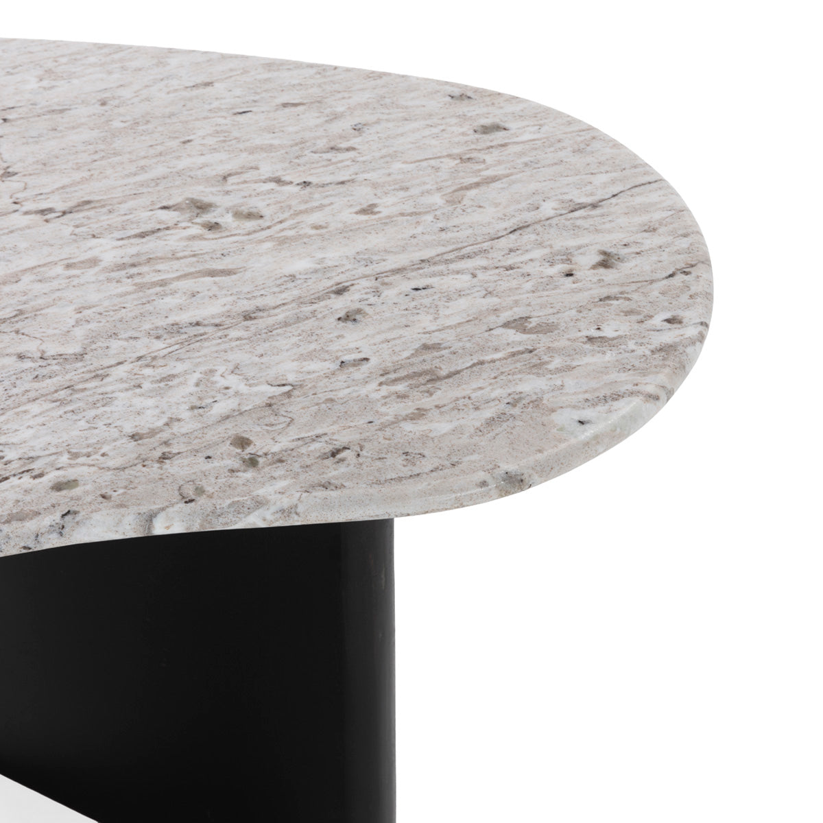 Mesa de centro de madera de mango y mármol Terni