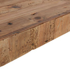 Mesa de centro de madera de pino recuperado Trikala