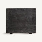 Mesa de centro de madera de suar negra Midoun 45 cm