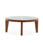 Mesa de centro de madera de teca Vinateros
