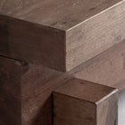 Mesa de centro de madera maciza Polignano 150 x 100 cm