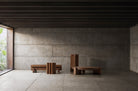 Mesa de centro de madera maciza Polignano 150 x 100 cm