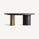 Mesa de centro de madera negra Filicudi