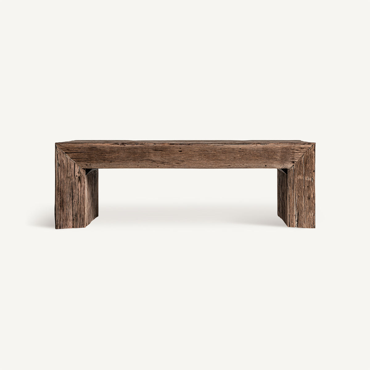 Mesa de centro de madera reciclada Levanzo 122 cm