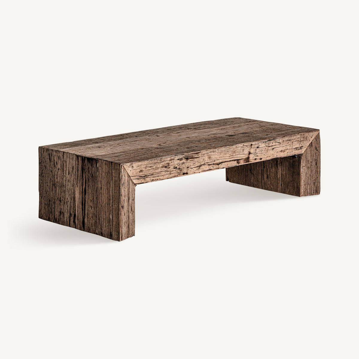 Mesa de centro de madera reciclada Levanzo 160 cm