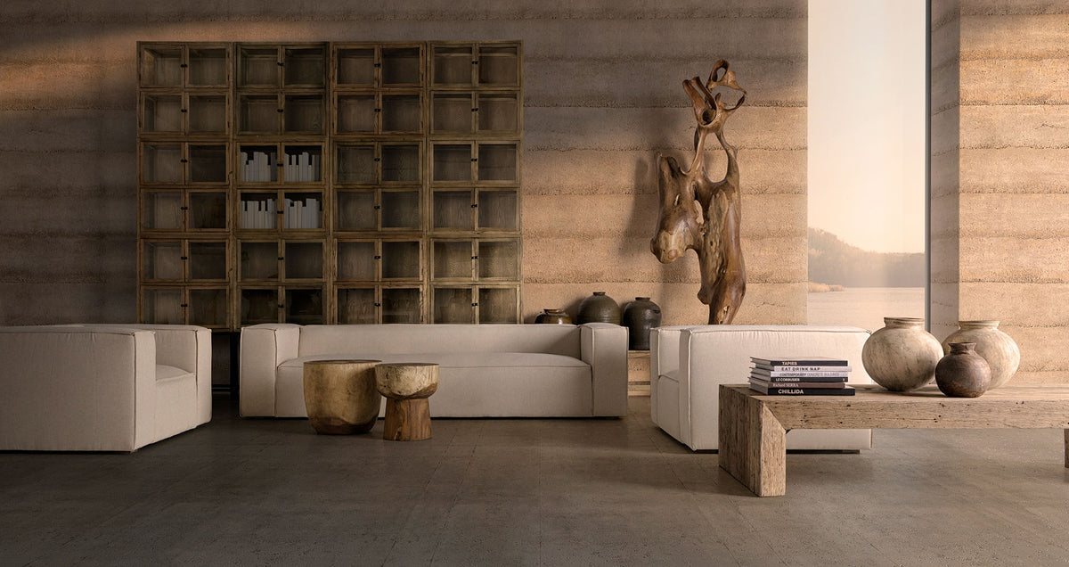 Mesa de centro de madera reciclada Levanzo 180 cm