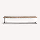 Mesa de centro de madera recuperada y hierro Leptis