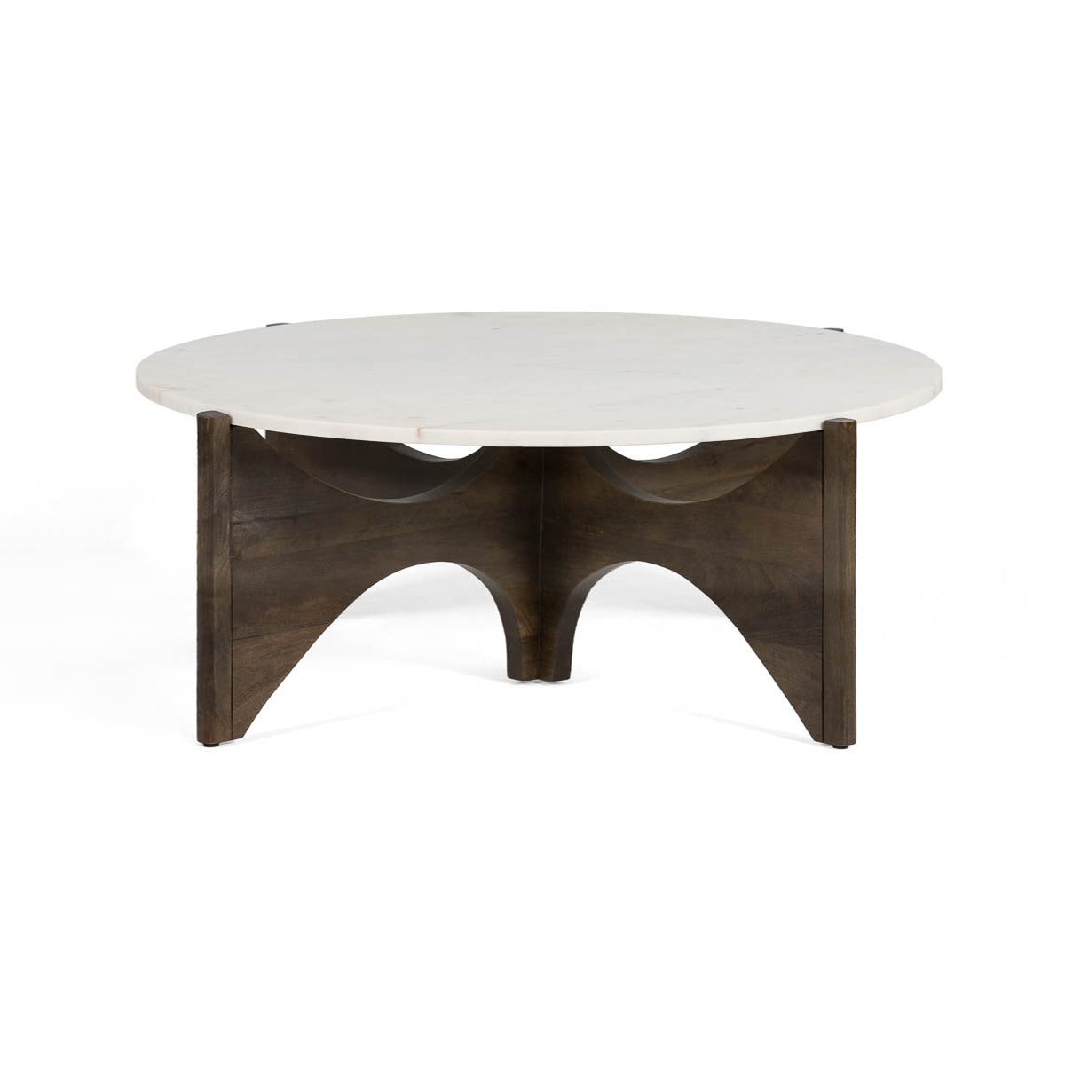 Mesa de centro de madera y mármol Arucas