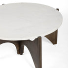Mesa de centro de madera y mármol Arucas