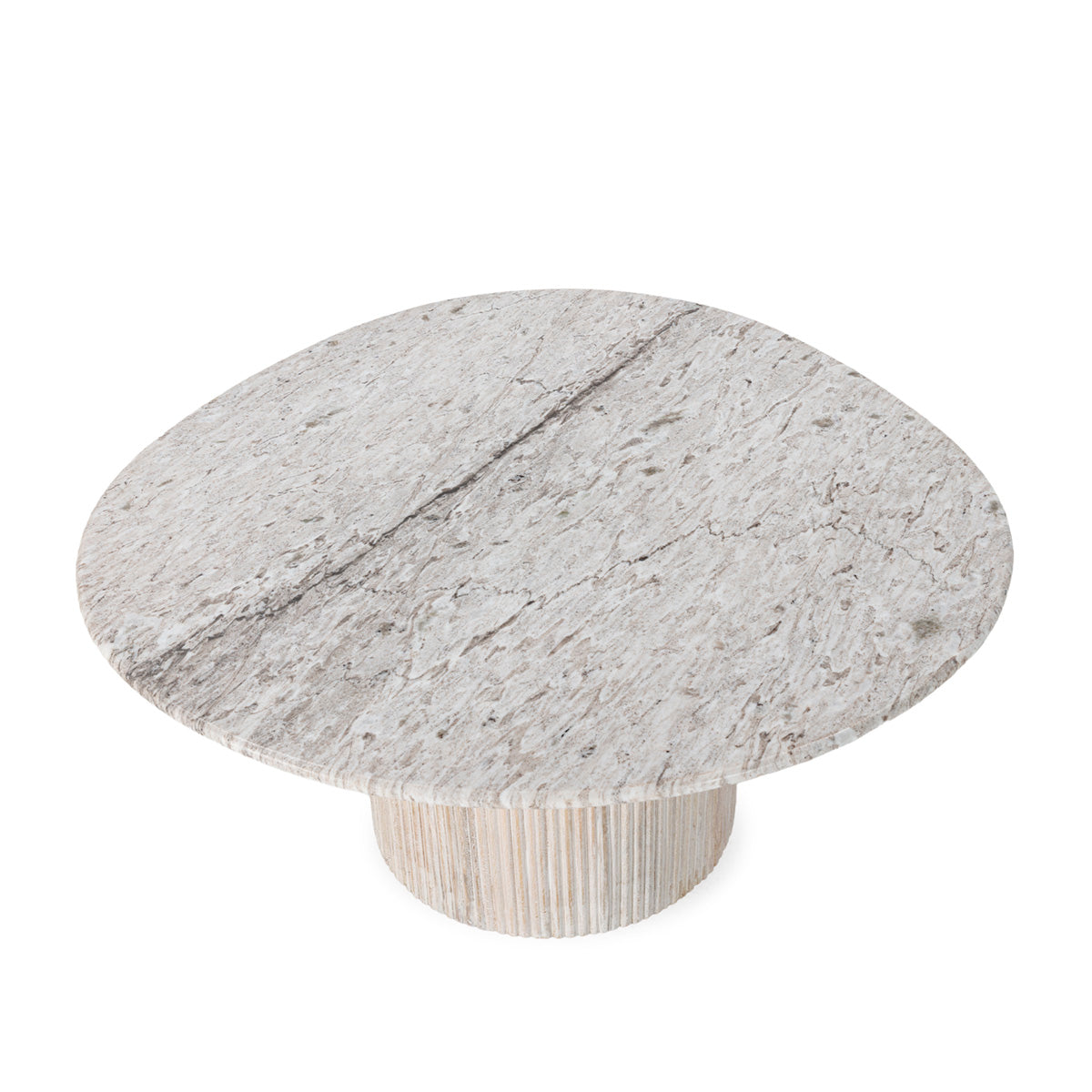Mesa de centro de madera y mármol Nerja