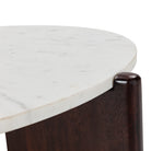 Mesa de centro de madera y mármol Torvaianica