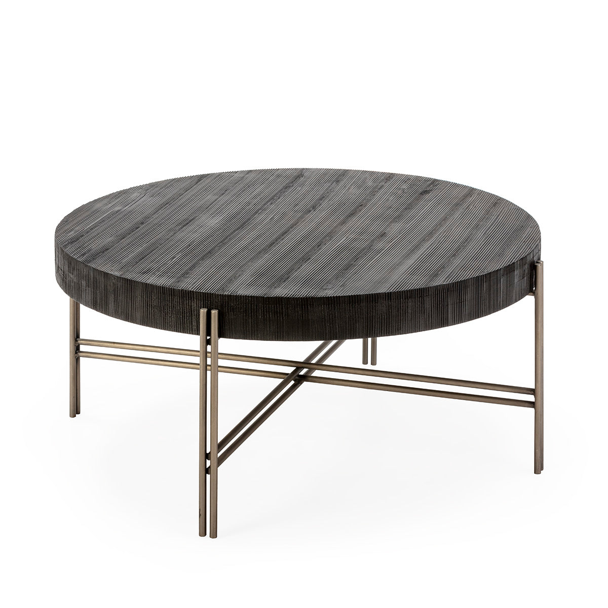 Mesa de centro de madera y metal Buenavista