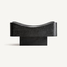 Mesa de centro de mango negro y verde Hergla