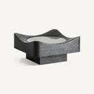 Mesa de centro de mango negro y verde Hergla