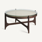 Mesa de centro de mango y ratán Lipari