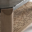 Mesa de centro de mango y vidrio Sapri