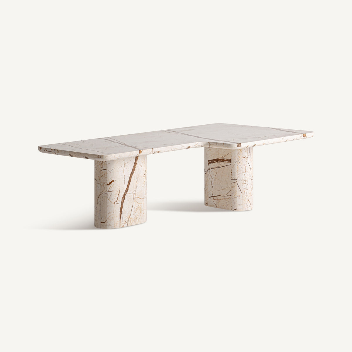 Mesa de centro de mármol beige Gammarth