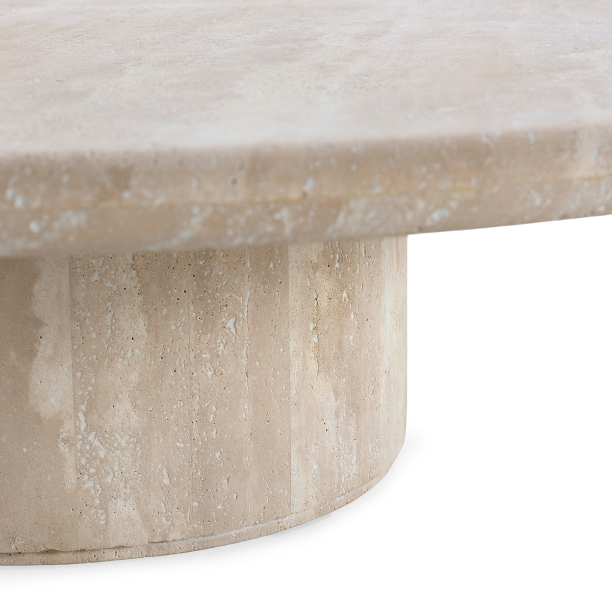 Mesa de centro de mármol travertino Nettuno