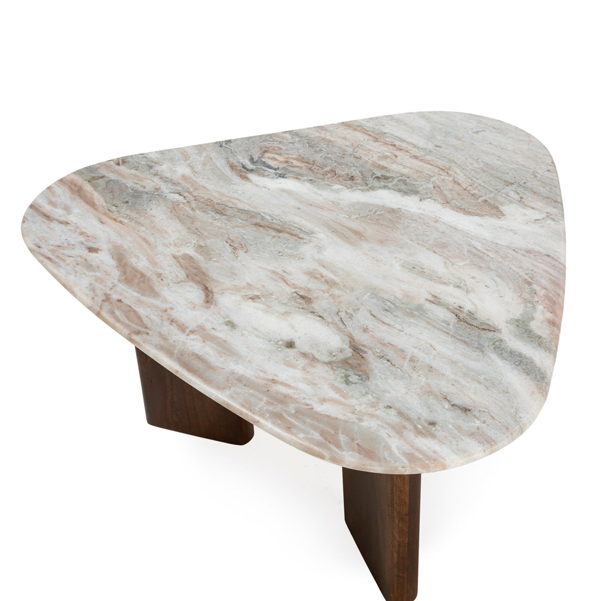 Mesa de centro de mármol y mango Moaña