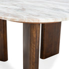 Mesa de centro de mármol y mango Moaña