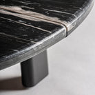 Mesa de centro de mármol y mango Sperlonga