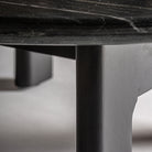 Mesa de centro de mármol y mango Sperlonga