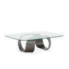 Mesa de centro de metal y cristal Portugalete