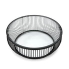 Mesa de centro de metal y cristal Senago
