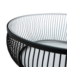 Mesa de centro de metal y cristal Senago