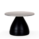 Mesa de centro de metal y mármol Alcobaça