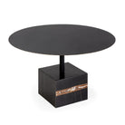 Mesa de centro de metal y mármol Miano