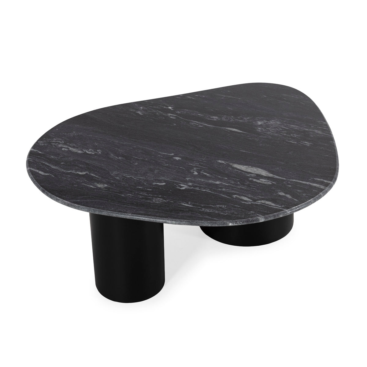 Mesa de centro de metal y mármol Tàrrega
