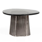 Mesa de centro de metal y vidrio Benetússer
