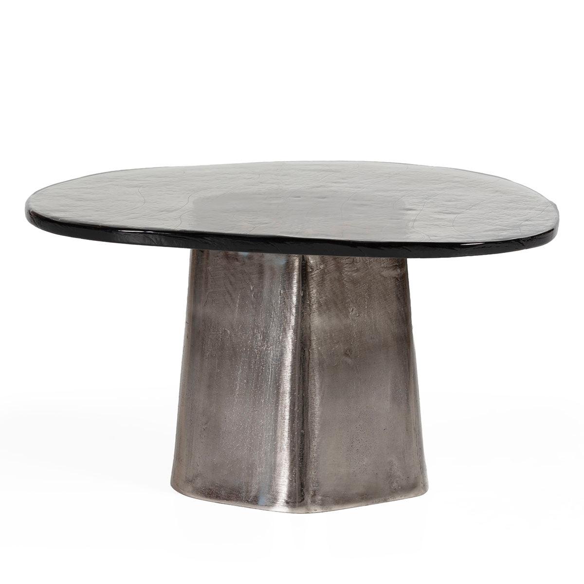 Mesa de centro de metal y vidrio Burlata