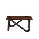 Mesa de centro de metal y vidrio Mesagne