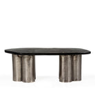 Mesa de centro de metal y vidrio Stavroupoli